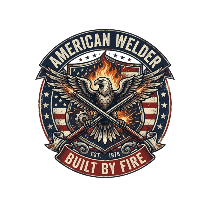 American Welder - Built By Fire - Rugged Graphic Tee