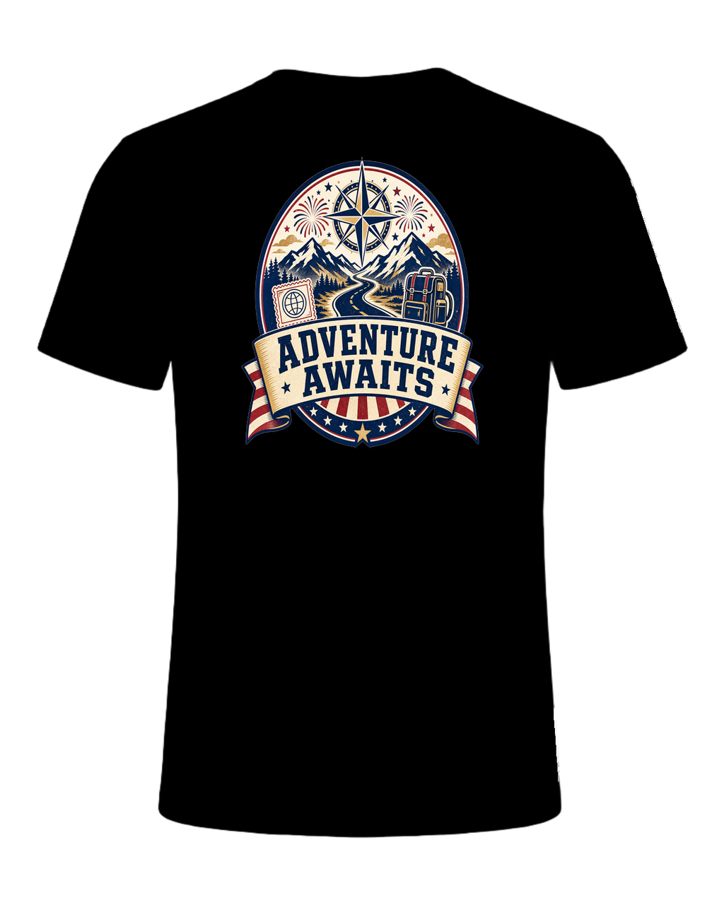 ADVENTURE AWAITS — Black