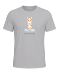 Corgi + Yoga — Athletic Heather