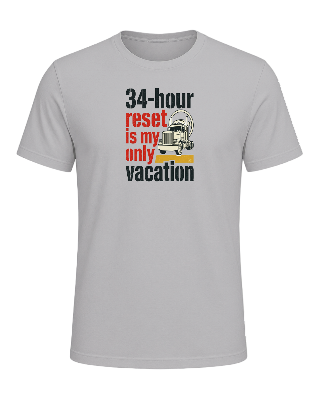 34-hour reset is my only vacation — Athletic Heather