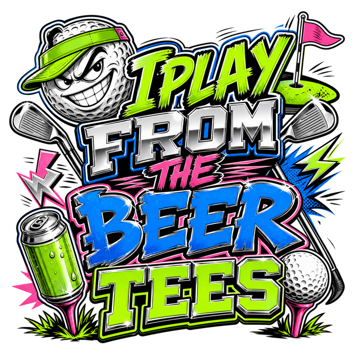 I PLAY FROM THE BEER TEES - URBAN STICKER STYLE