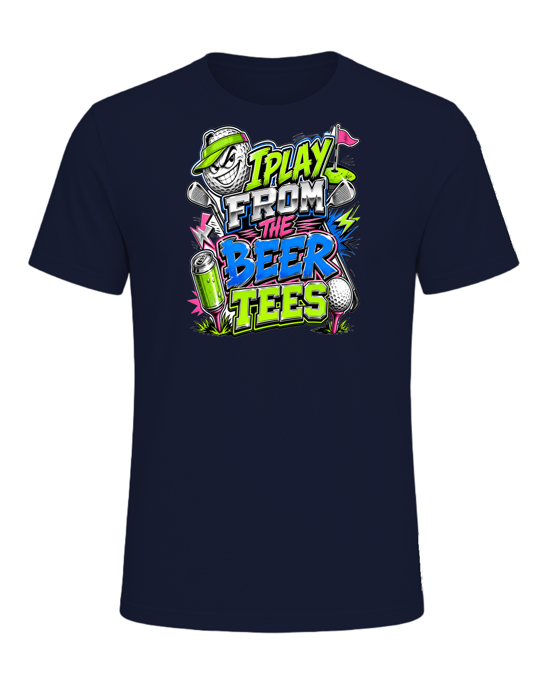 I PLAY FROM THE BEER TEES — Navy