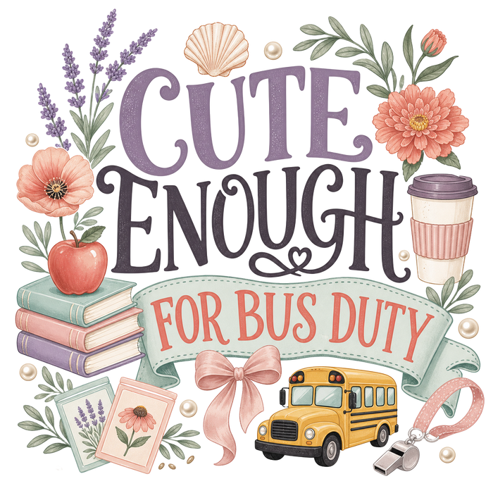 CUTE ENOUGH FOR BUS DUTY — Hand-Drawn Sketch Tee