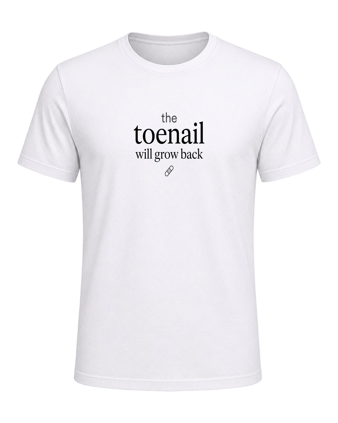 the toenail will grow back — White