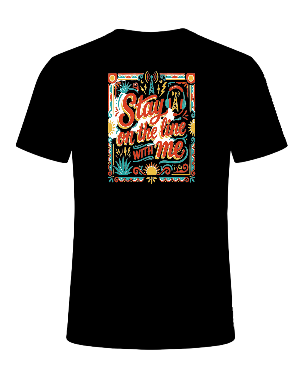 Stay on the line WITH me — Black