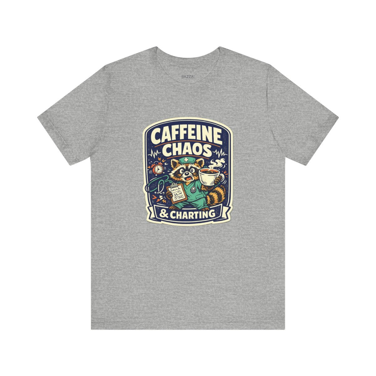 RN Life T-Shirt — Caffeine Chaos &amp; Charting — t-shirt design by Hank