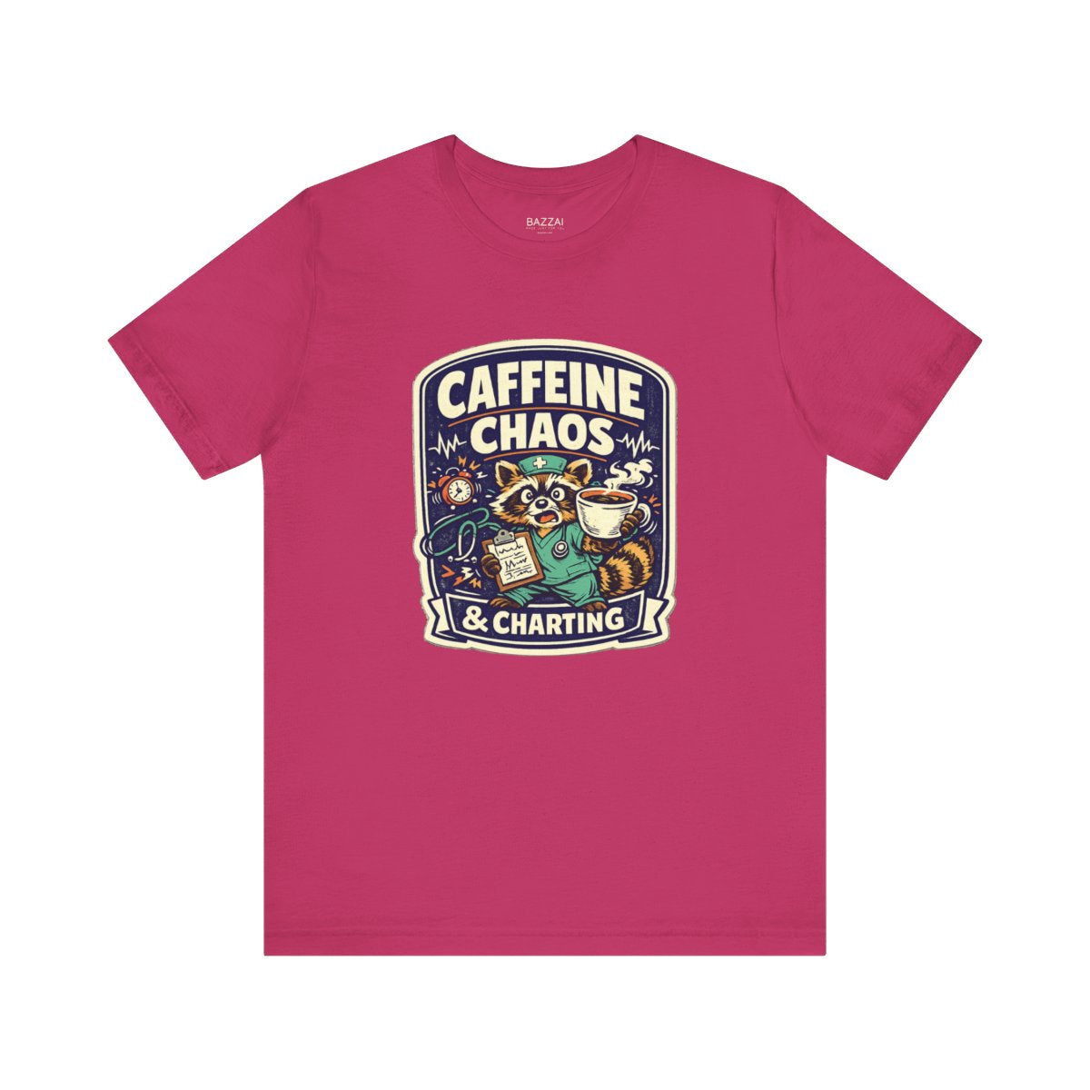 RN Life T-Shirt — Caffeine Chaos &amp; Charting — t-shirt design by Hank