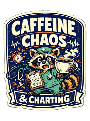 RN Life T-Shirt — Caffeine Chaos & Charting