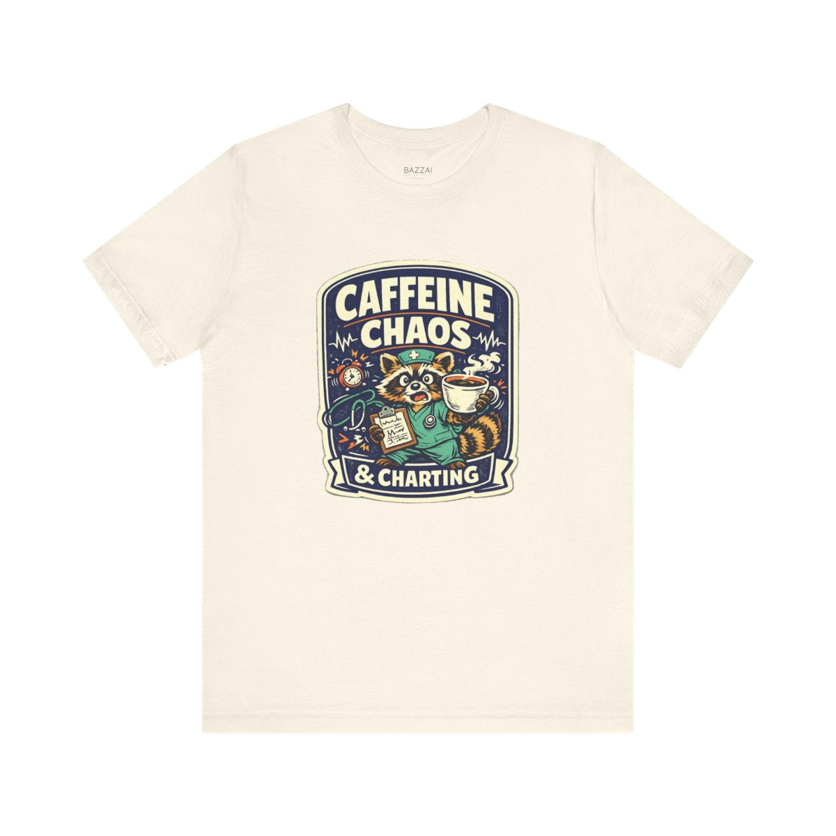 RN Life T-Shirt — Caffeine Chaos &amp; Charting — t-shirt design by Hank