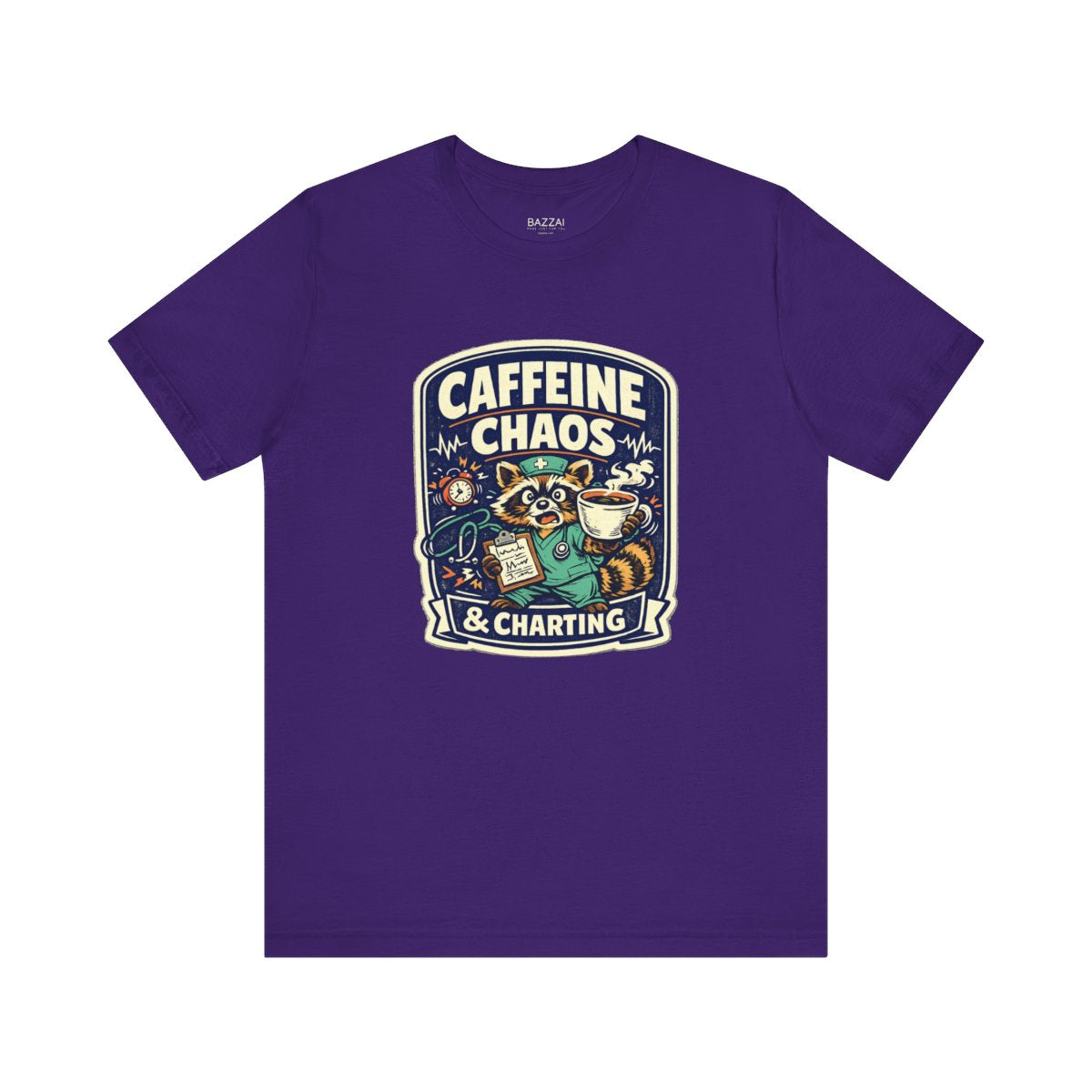 RN Life T-Shirt — Caffeine Chaos &amp; Charting — t-shirt design by Hank