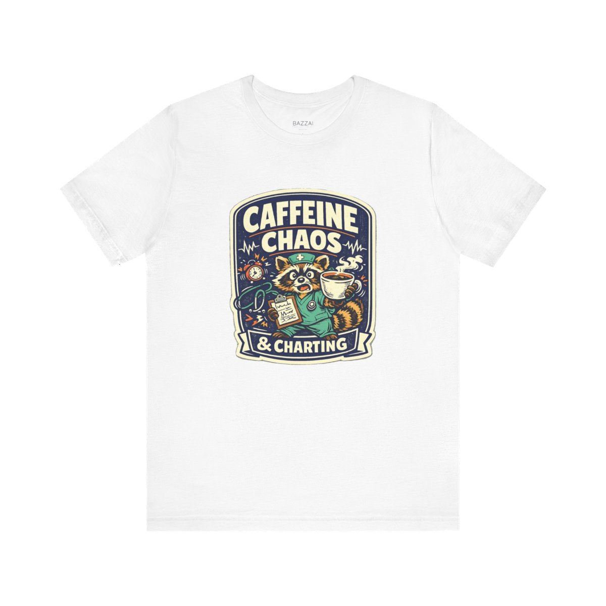 RN Life T-Shirt — Caffeine Chaos &amp; Charting — t-shirt design by Hank