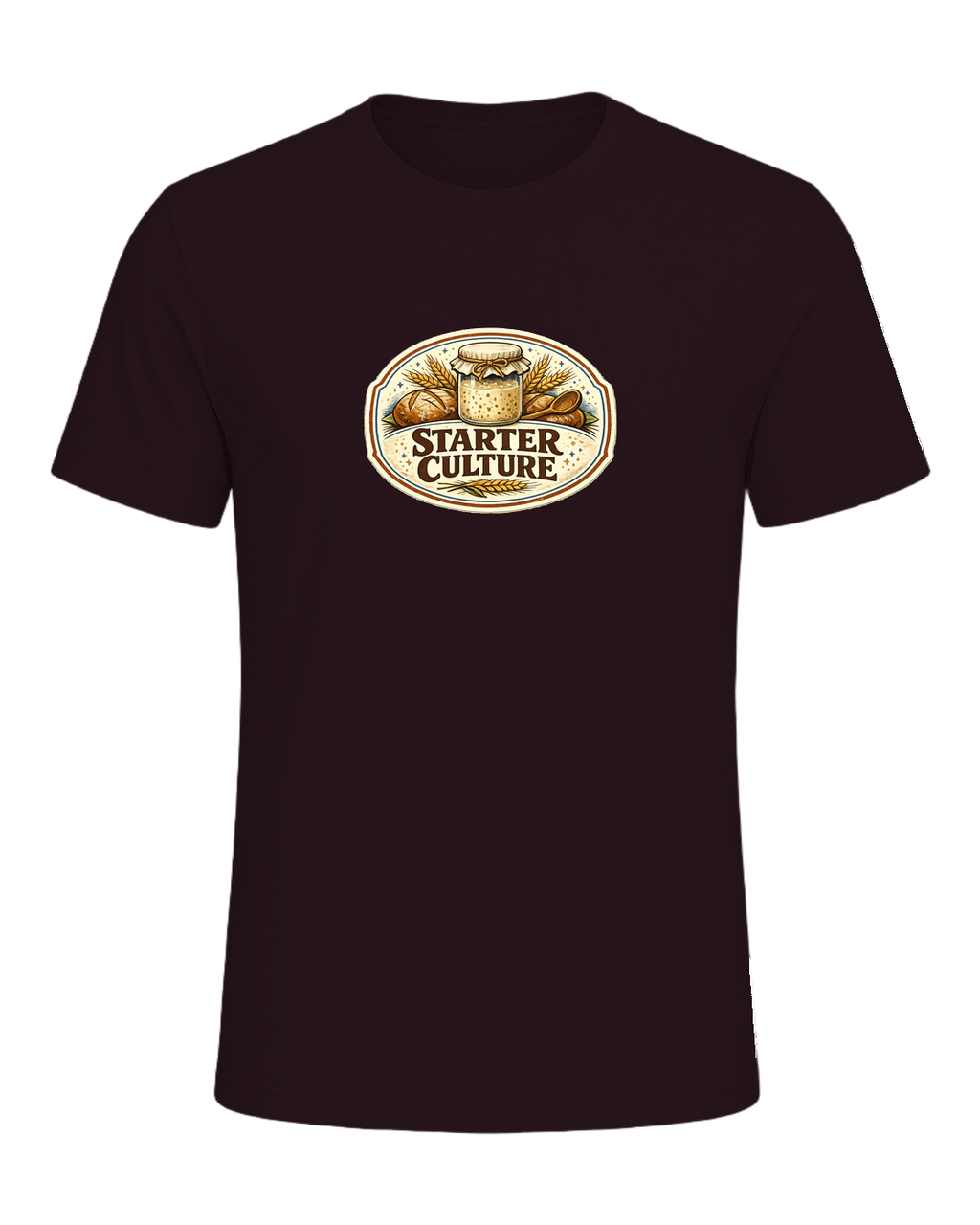 Starter Culture Tee — Oxblood Black