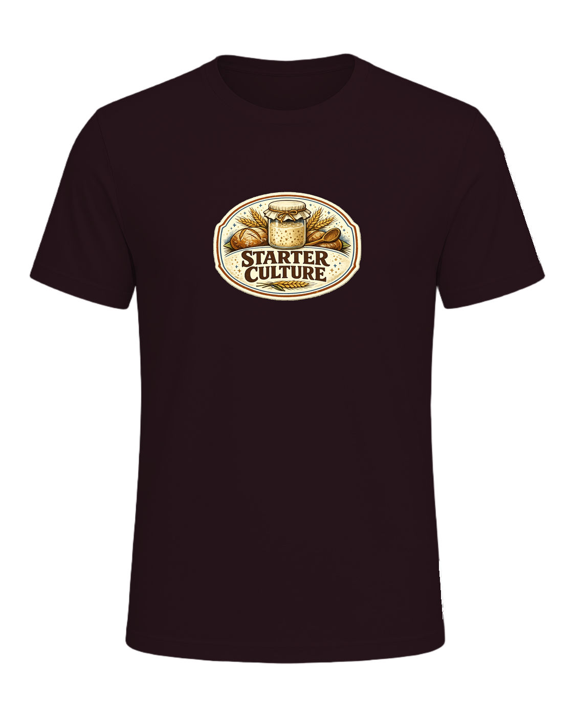 Starter Culture Tee — Oxblood Black