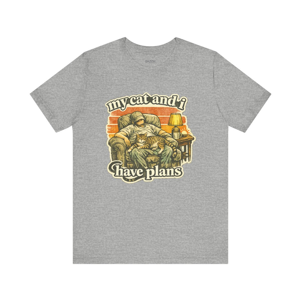 Cat Mom Gift T-Shirt — My Cat and I Have Plans — t-shirt design by Margaux