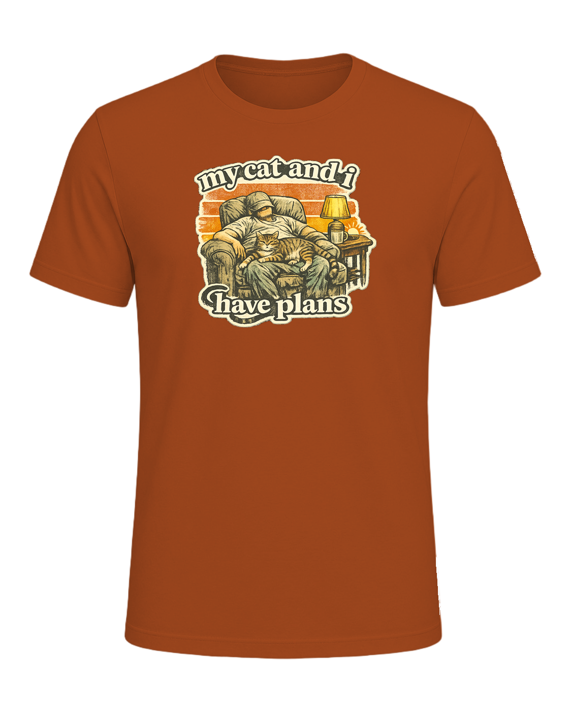 My Cat And I Have Plans Tee — Autumn
