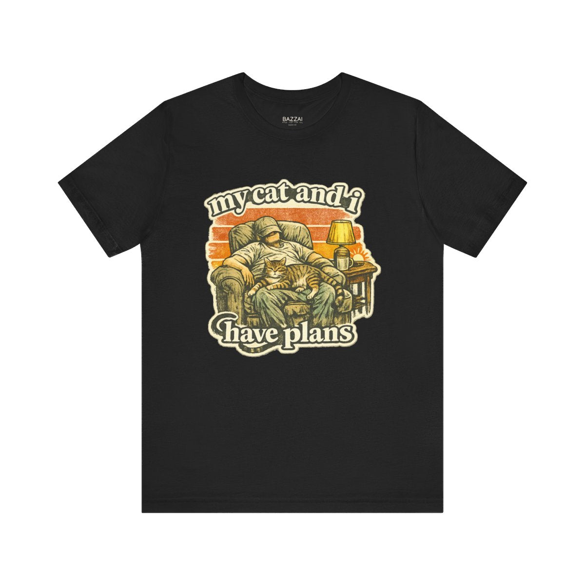 Cat Mom Gift T-Shirt — My Cat and I Have Plans — t-shirt design by Margaux