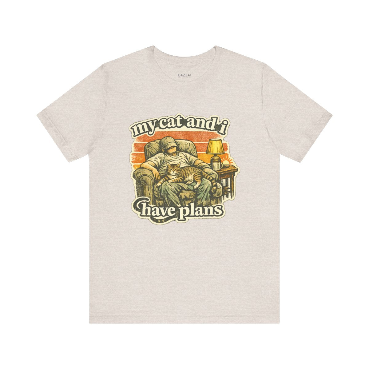Cat Mom Gift T-Shirt — My Cat and I Have Plans — t-shirt design by Margaux