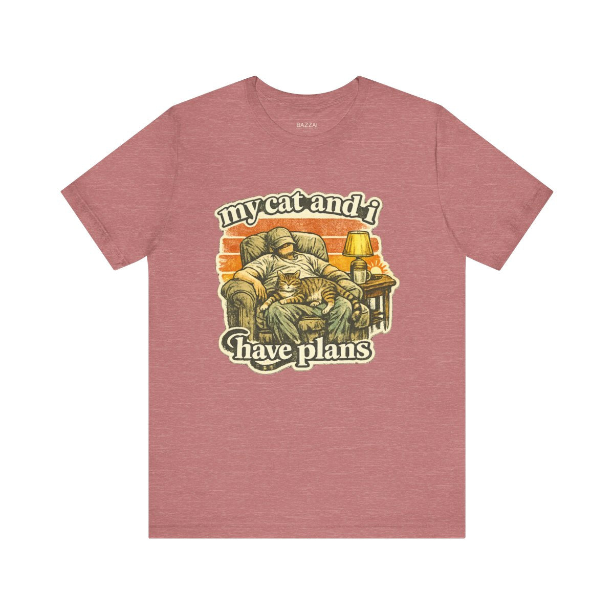 Cat Mom Gift T-Shirt — My Cat and I Have Plans — t-shirt design by Margaux