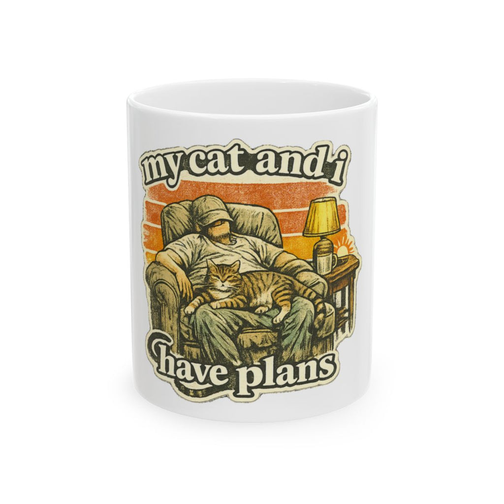 My Cat And I Have Plans Tee Mug