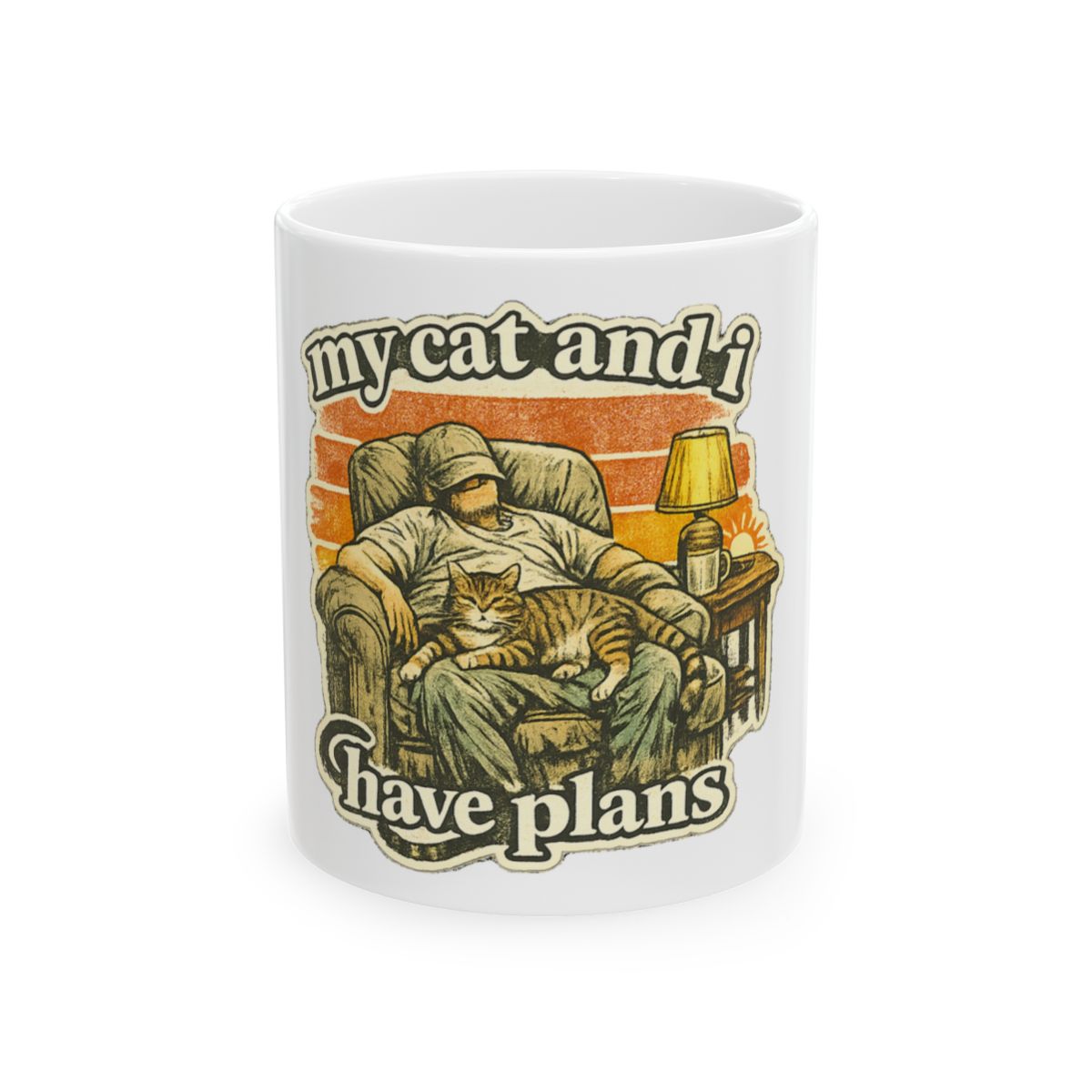 My Cat And I Have Plans Tee Mug