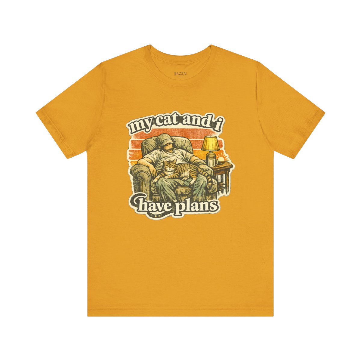 Cat Mom Gift T-Shirt — My Cat and I Have Plans — t-shirt design by Margaux