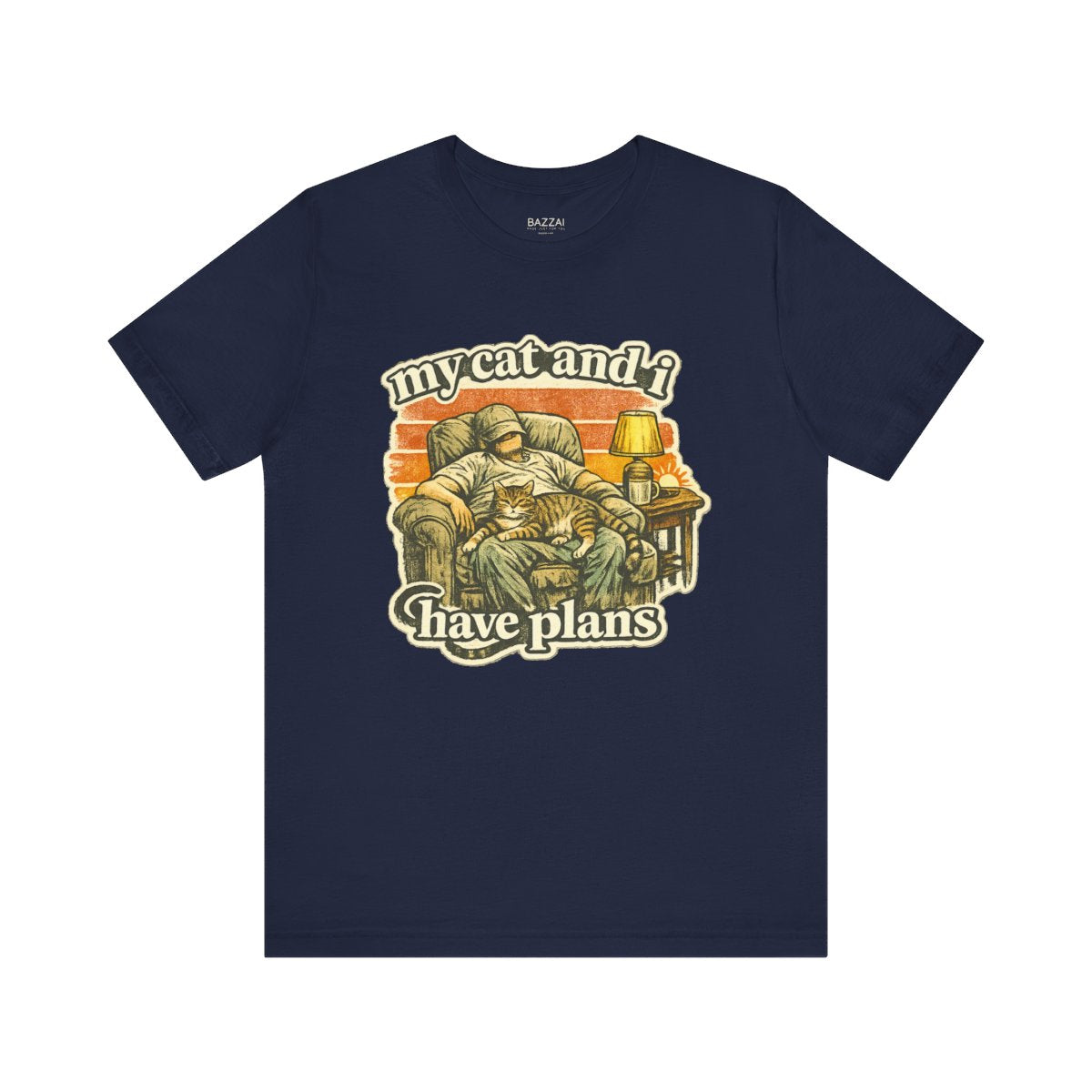 Cat Mom Gift T-Shirt — My Cat and I Have Plans — t-shirt design by Margaux