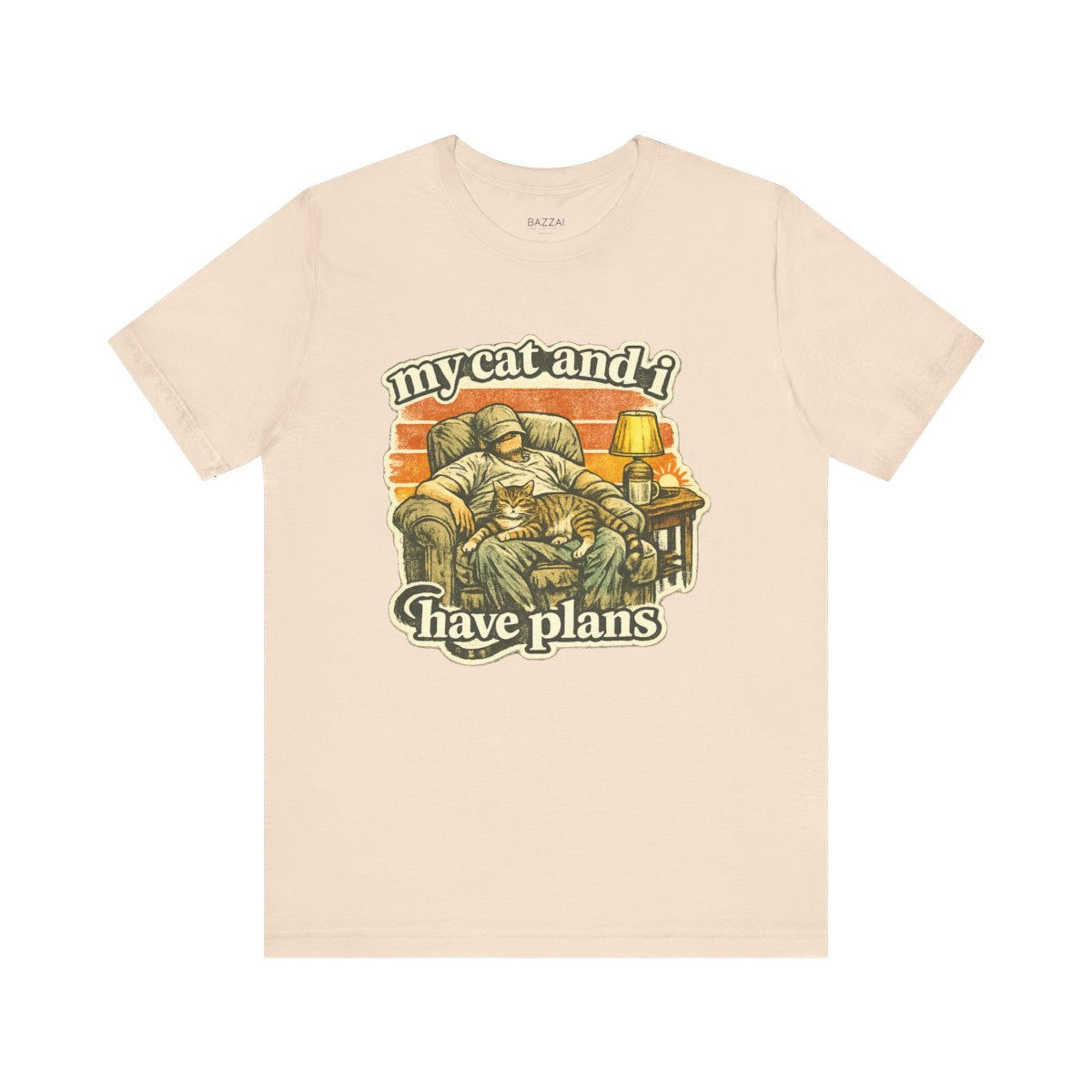 Cat Mom Gift T-Shirt — My Cat and I Have Plans — t-shirt design by Margaux