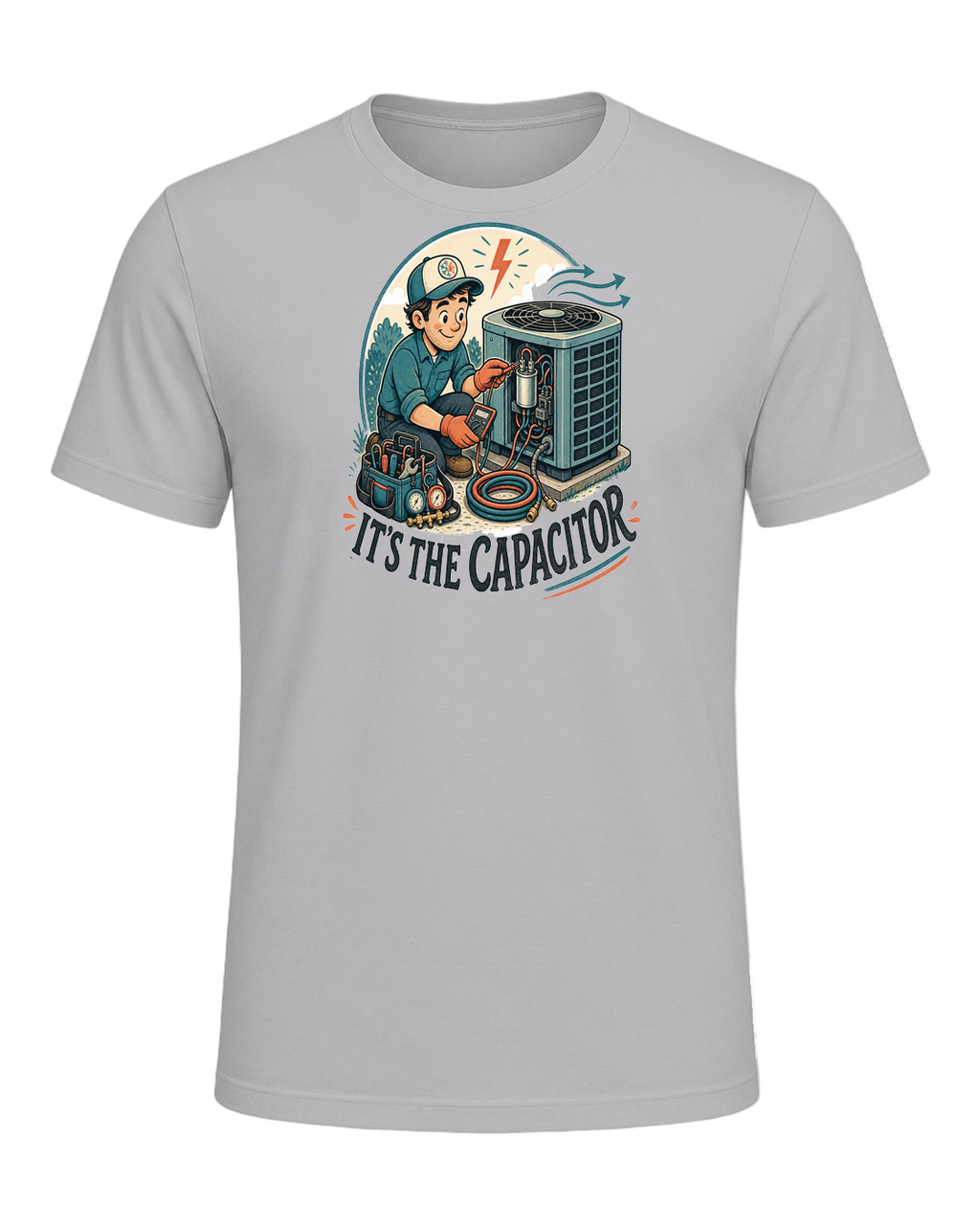 IT'S THE CAPACITOR — Athletic Heather