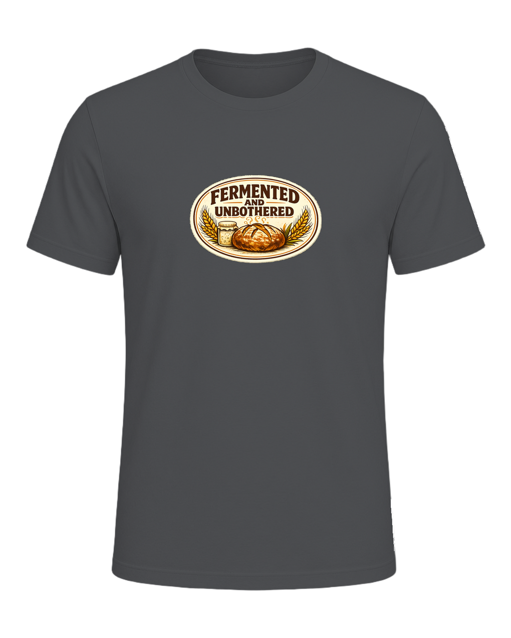 Fermented And Unbothered Tee — Asphalt