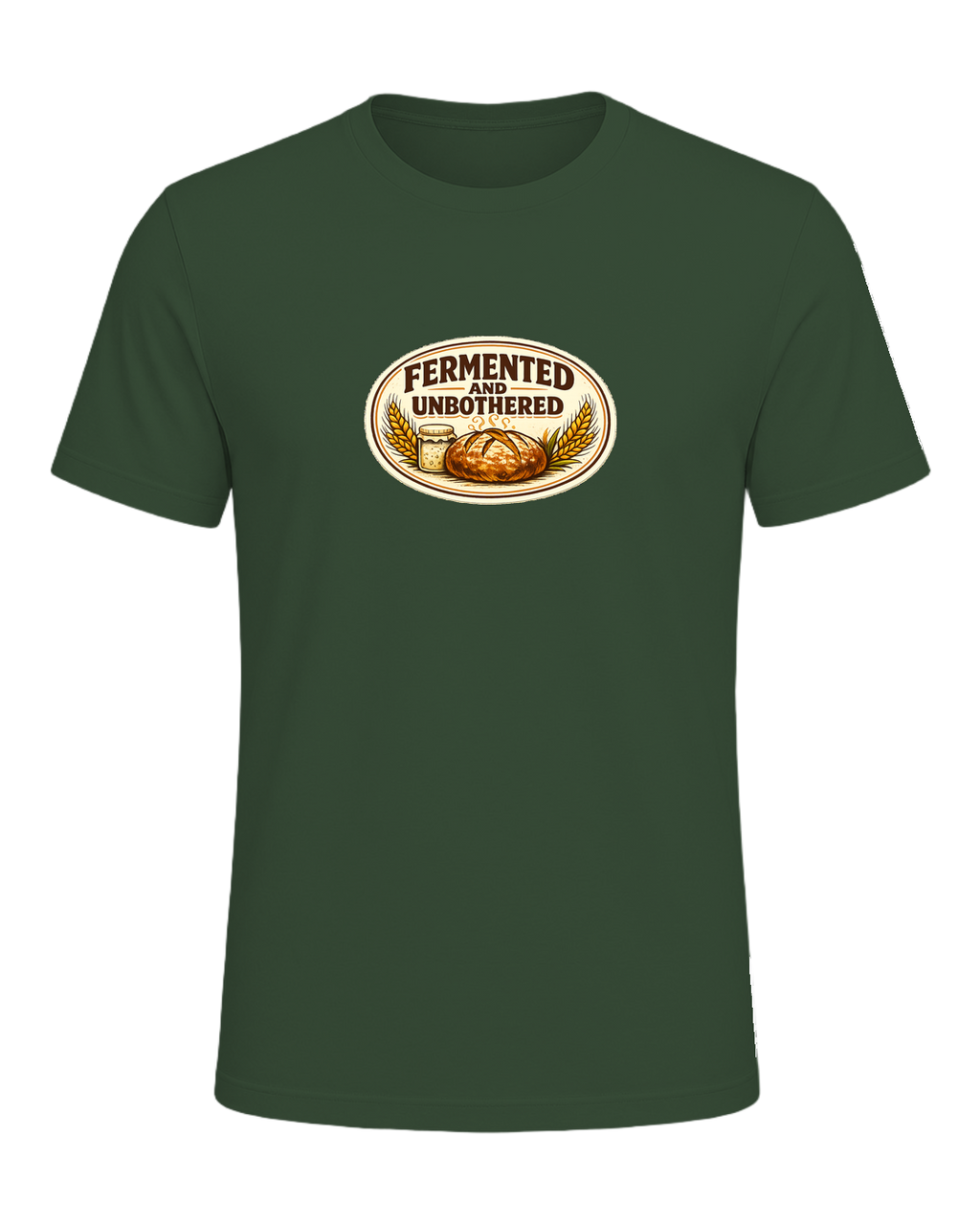 Fermented And Unbothered Tee — Heather Forest