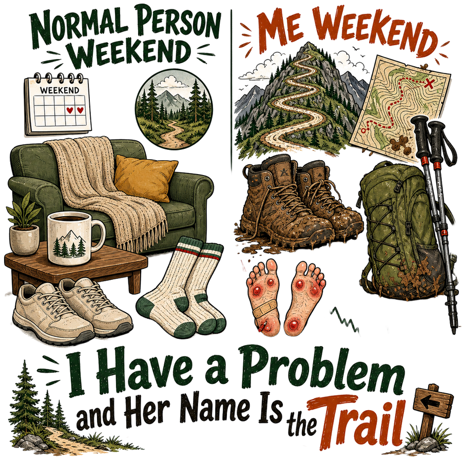Funny Hiker T-Shirt — It Is Not a Hobby Anymore
