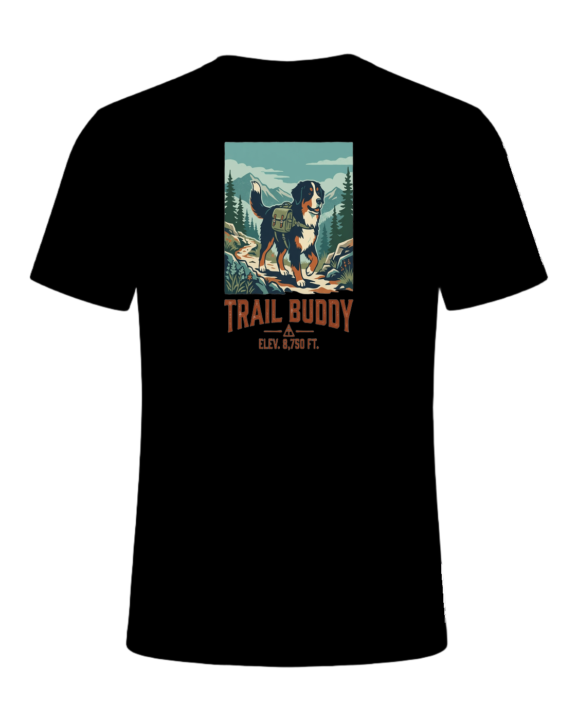 Bernese Mountain Dog Hiking — Black