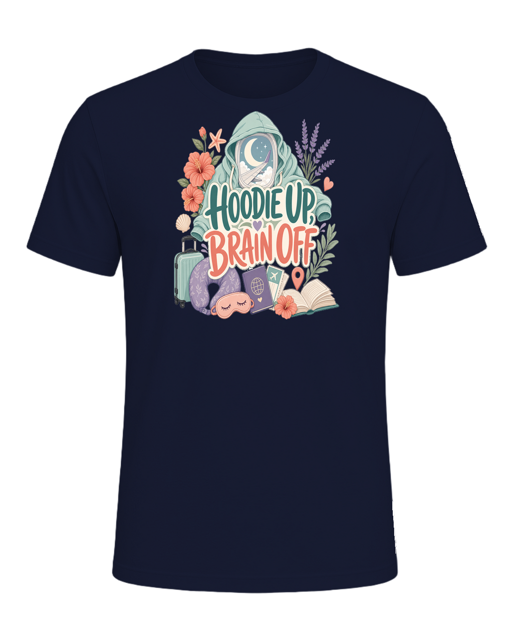 HOODIE UP, BRAIN OFF — Navy