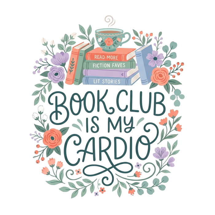 BOOK CLUB IS MY CARDIO - Minimalist Text Tee