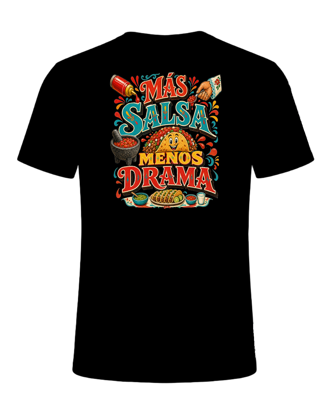 MÁS SALSA MENOS DRAMA — Black
