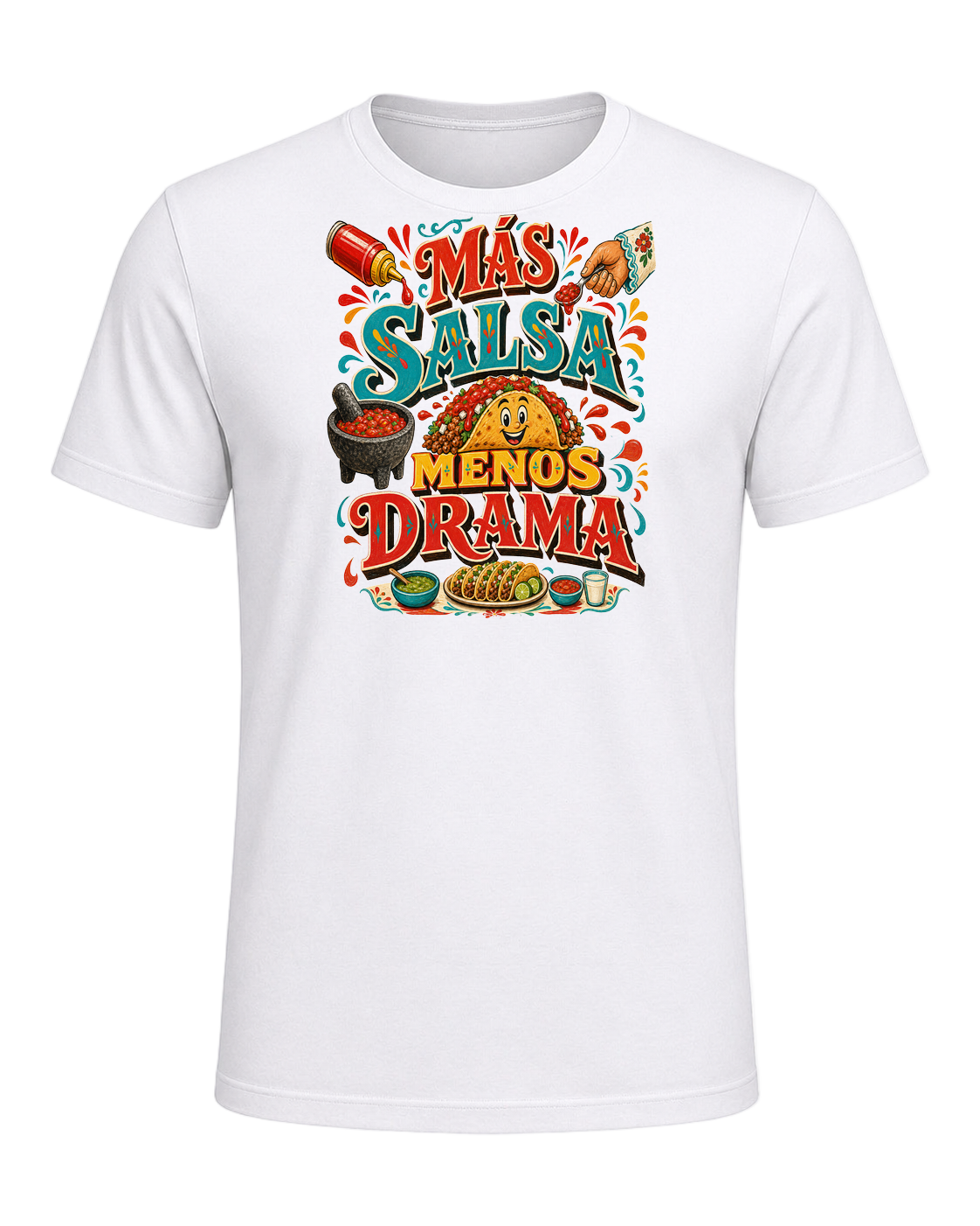 MÁS SALSA MENOS DRAMA — White