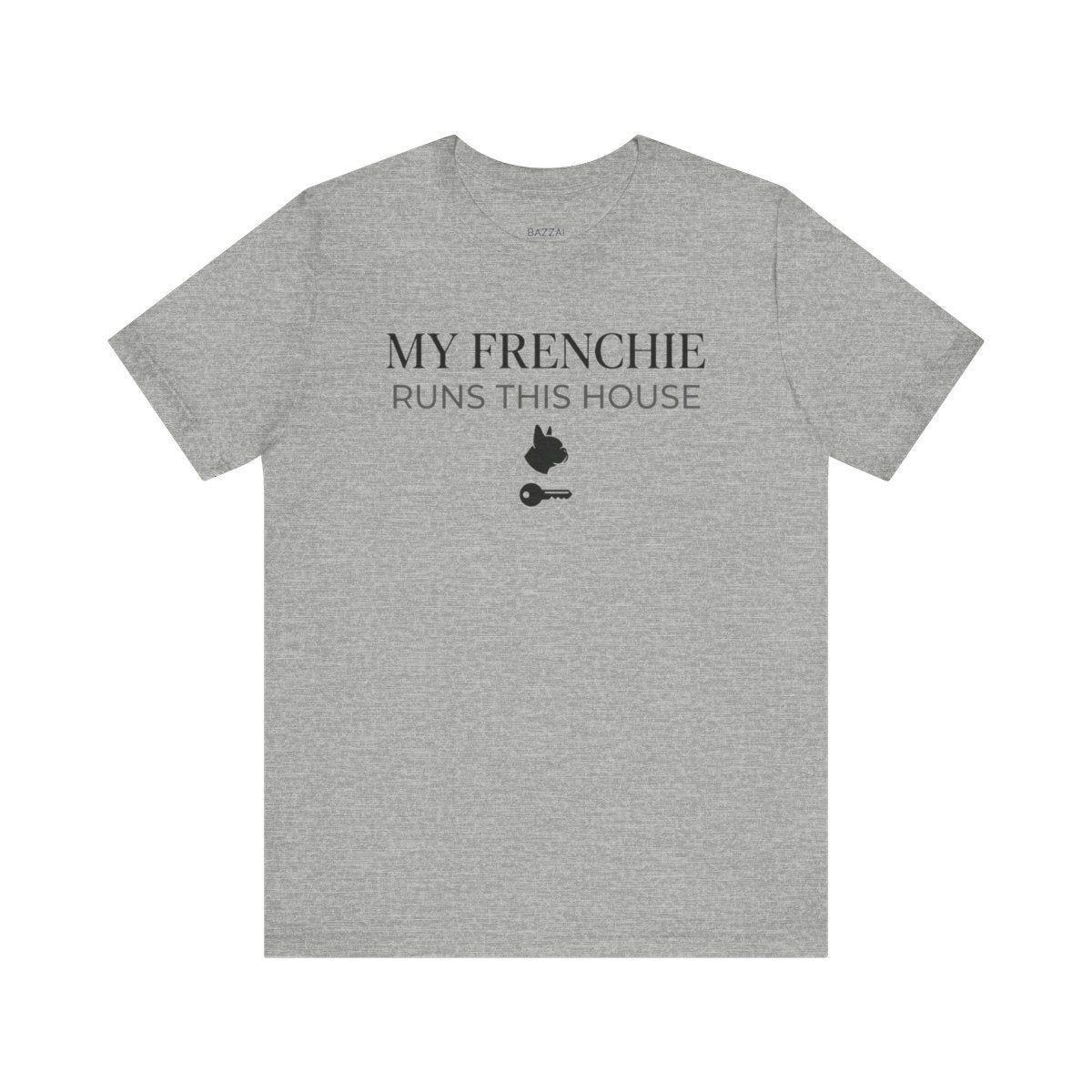 Frenchie Mom T-Shirt — My Frenchie Runs This House — french bulldog t-shirt design