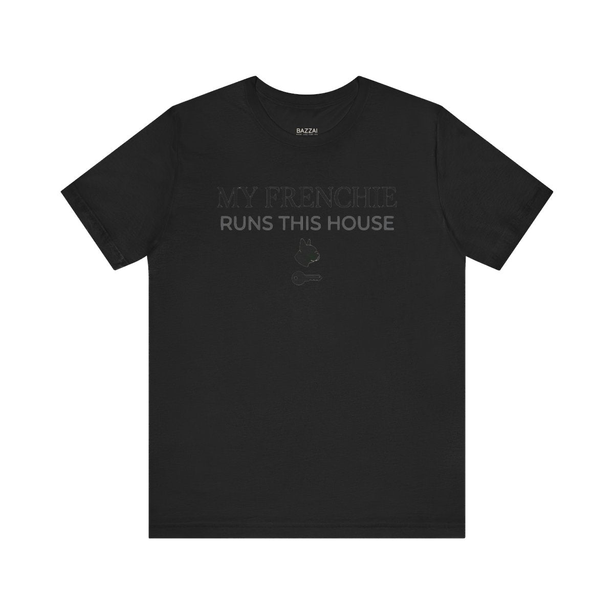 Frenchie Mom T-Shirt — My Frenchie Runs This House — french bulldog t-shirt design