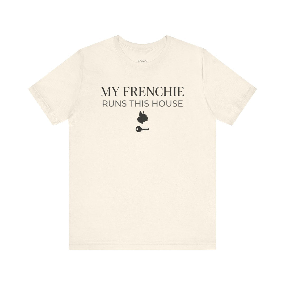 Frenchie Mom T-Shirt — My Frenchie Runs This House — french bulldog t-shirt design