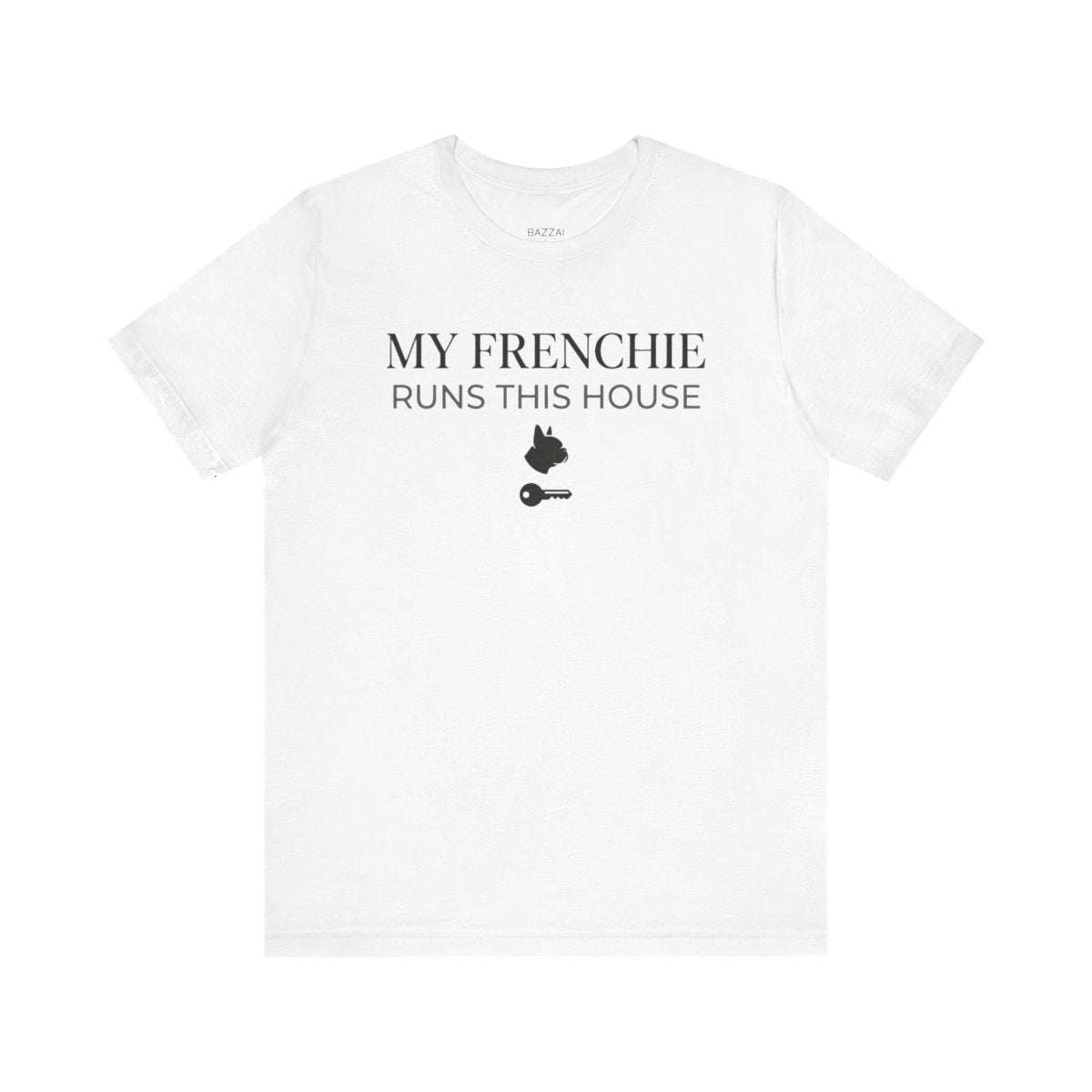 Frenchie Mom T-Shirt — My Frenchie Runs This House — french bulldog t-shirt design
