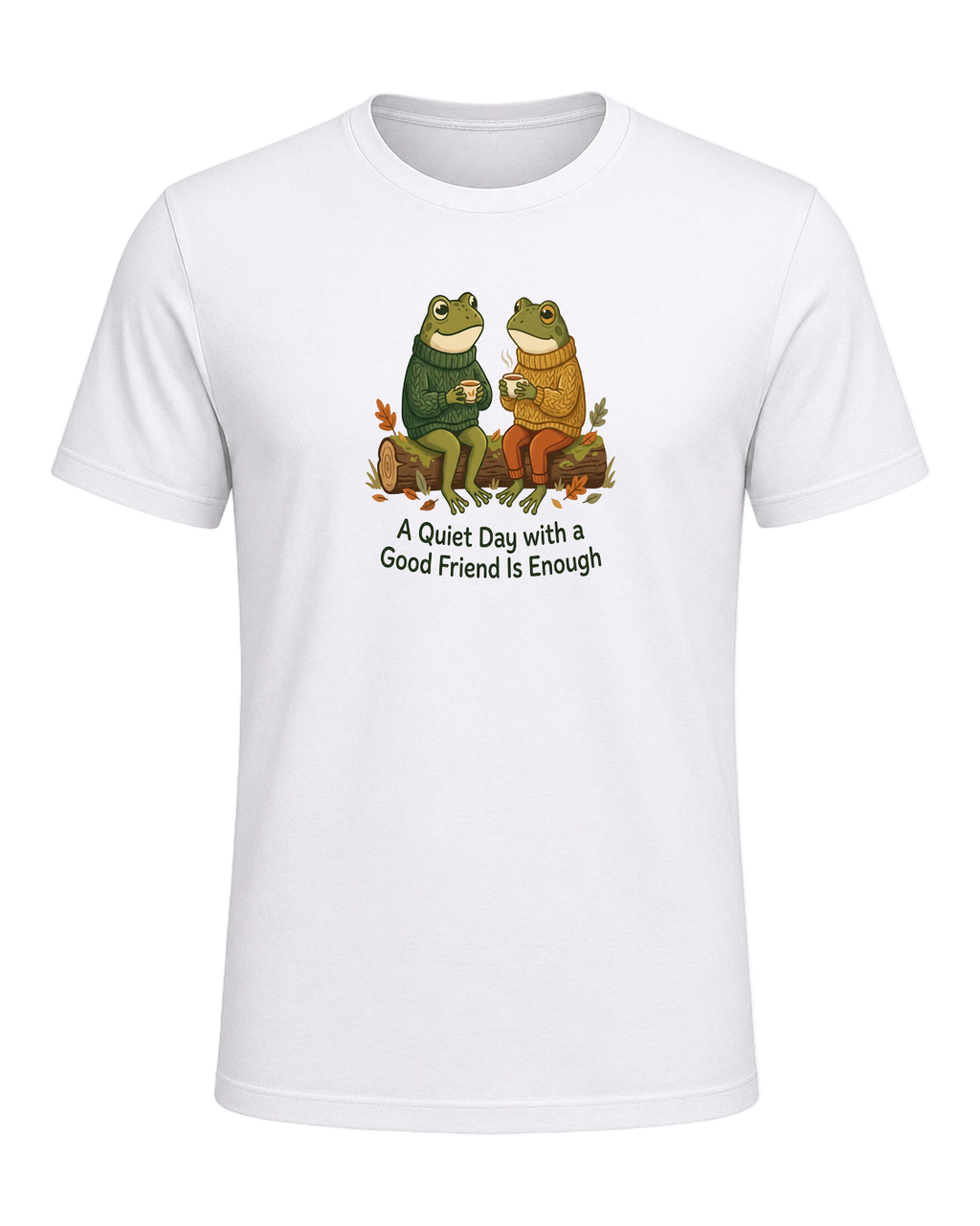 Cozy Frog Friends — White