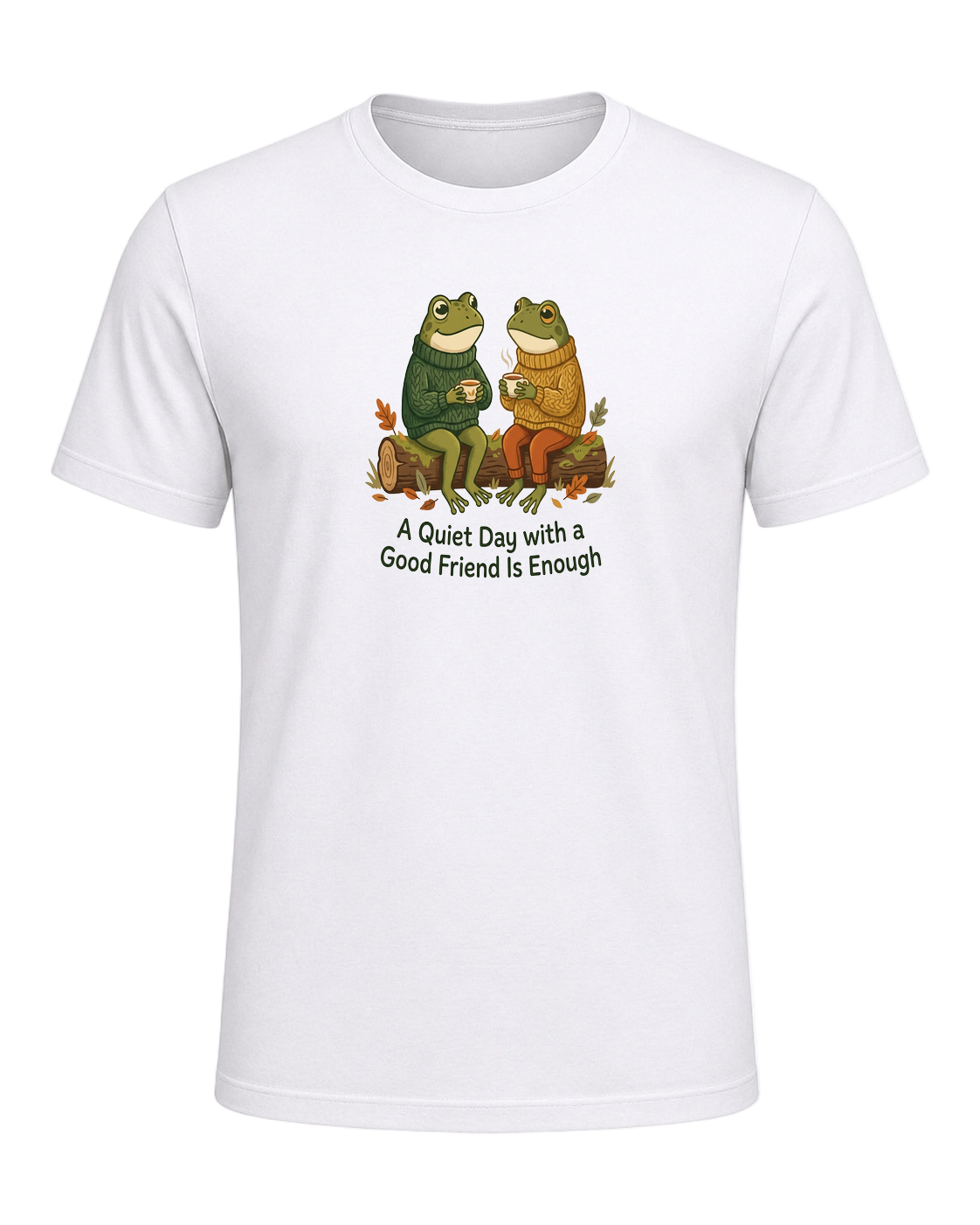 Cozy Frog Friends — White