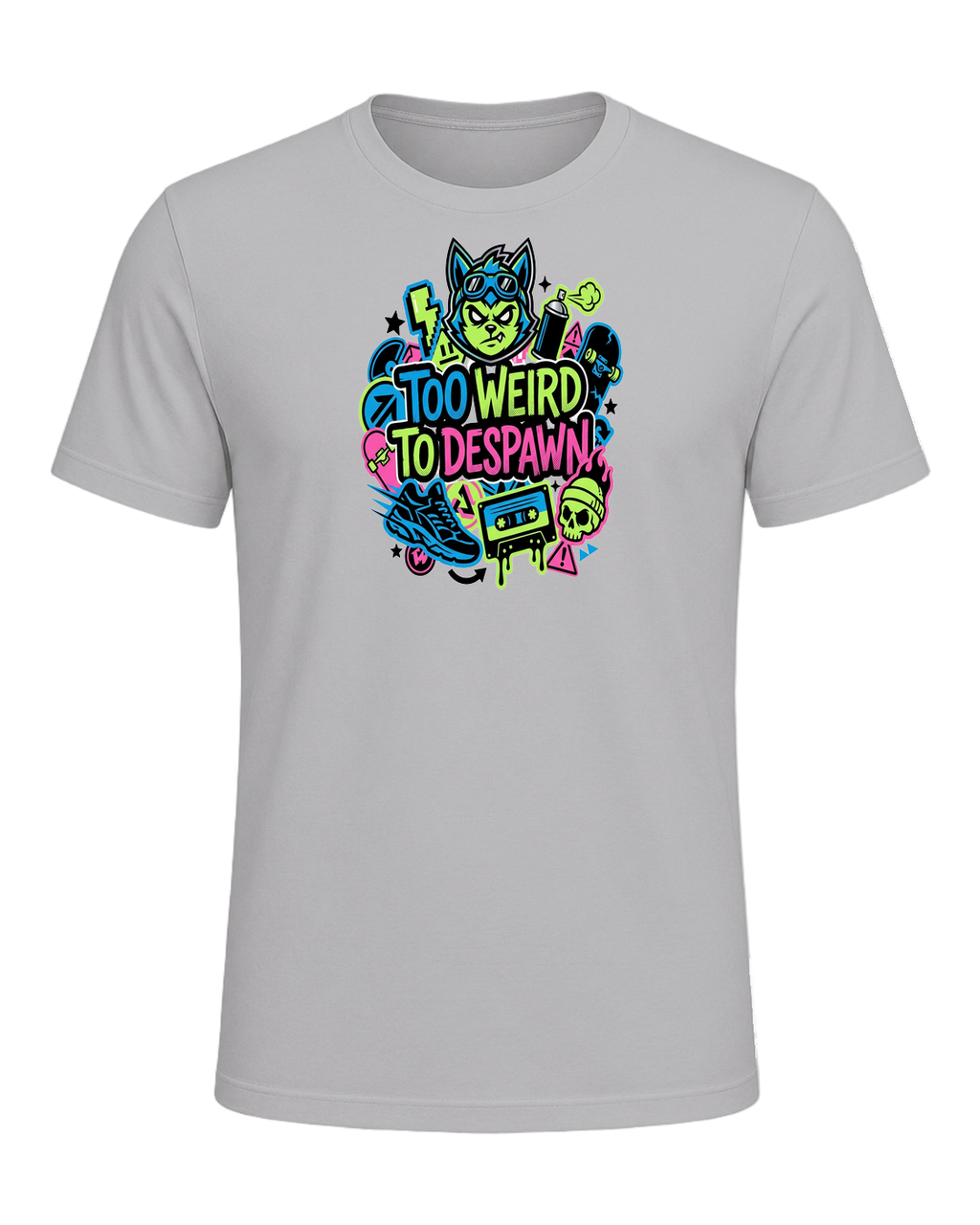 TOO WEIRD TO DESPAWN — Athletic Heather