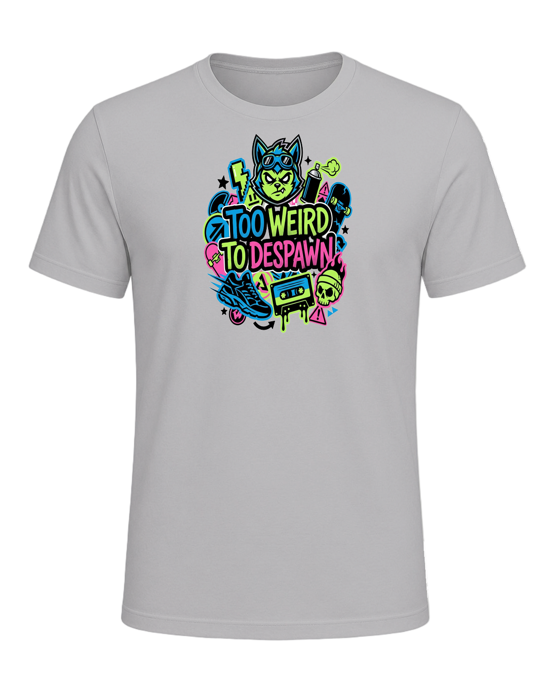 TOO WEIRD TO DESPAWN — Athletic Heather