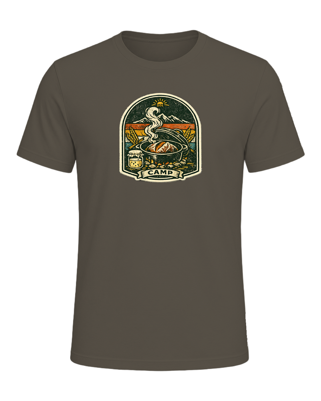 Wild Yeast Camp Tee — Army