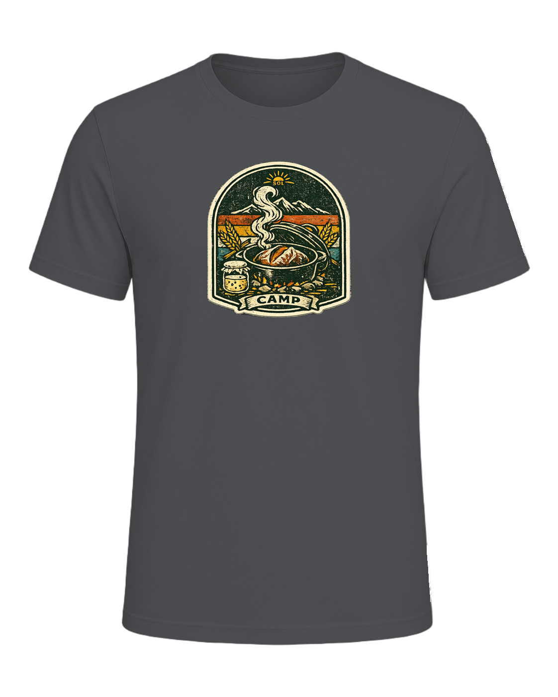 Wild Yeast Camp Tee — Asphalt