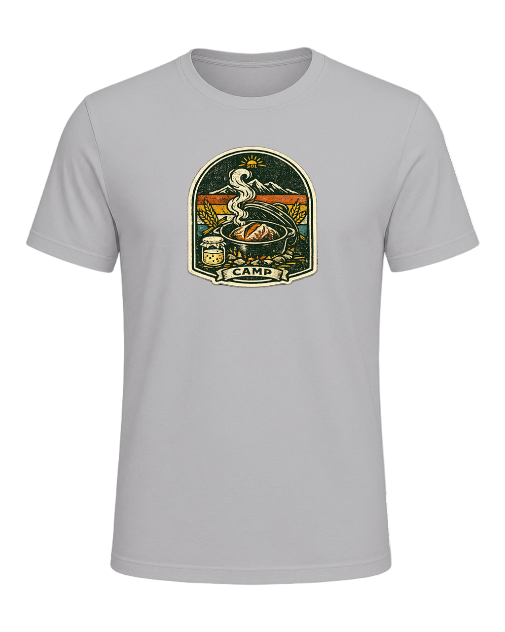 Wild Yeast Camp Tee — Athletic Heather