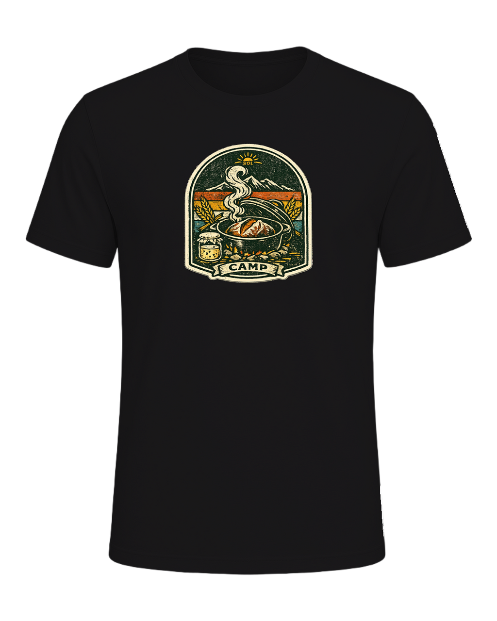 Wild Yeast Camp Tee — Dark Grey Heather