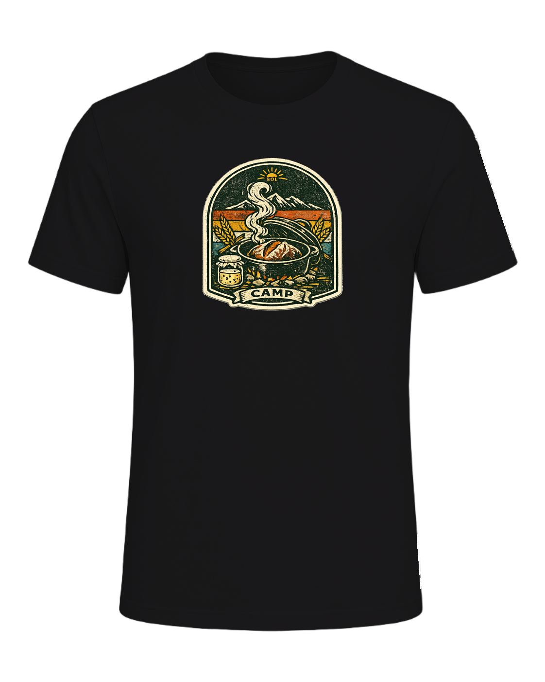 Wild Yeast Camp Tee — Dark Grey Heather