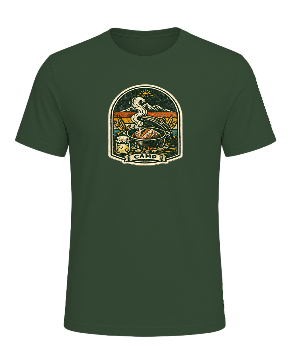 Wild Yeast Camp Tee — Heather Forest